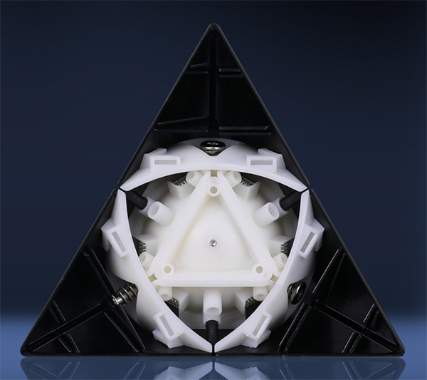 QiYi Duomo Cube Pyraminx Magic Cube Black